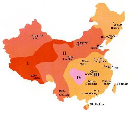 Chinese Solar Regions