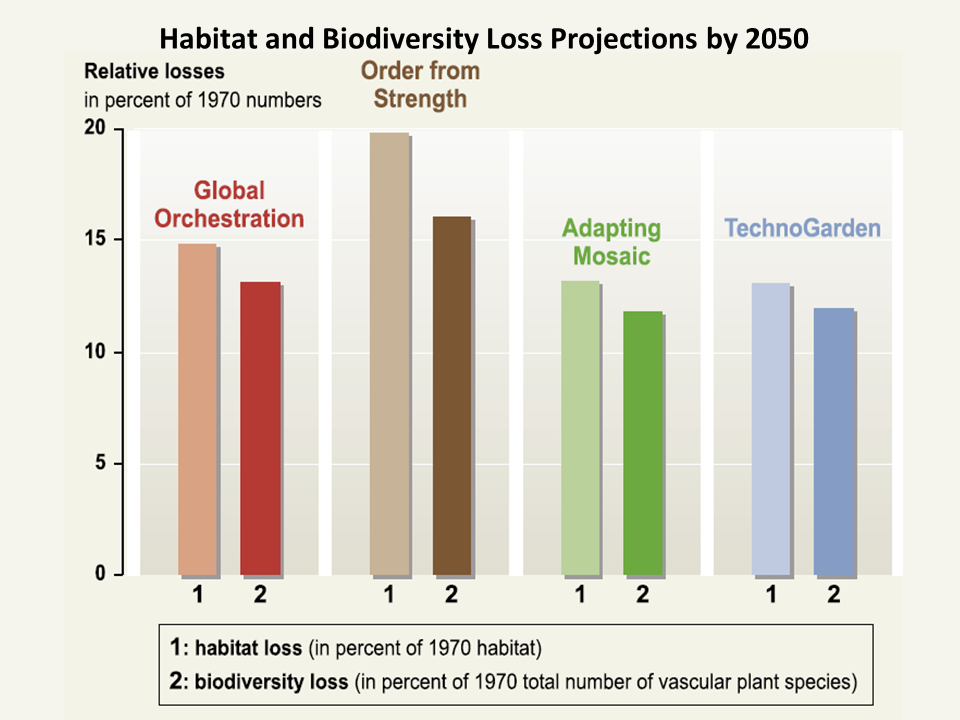 Habitat and Biodiversity Loss Projections by 2050