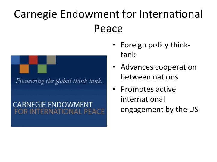 Carnegie Endowment for International Peace Carnegie Endowment for International Peace