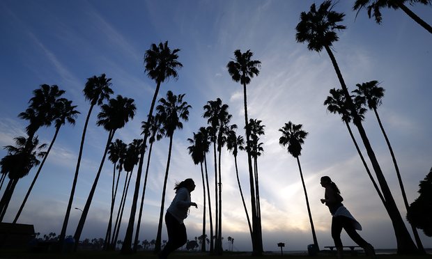 San Diego is among a large group of cities impatient with federal government bickering over climate change. Photograph: Gregory Bull/AP