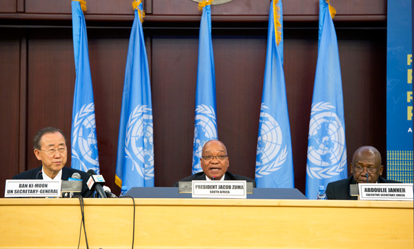 The High-level Panel on Global Sustainability presents its report to the Secretary-General on 30 January 2012 in Addis Ababa. The High-level Panel on Global Sustainability presents its report to the Secreta