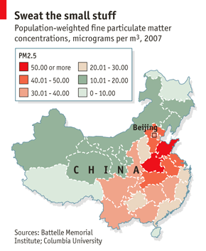 Pollution in China: Man-made and visible from space