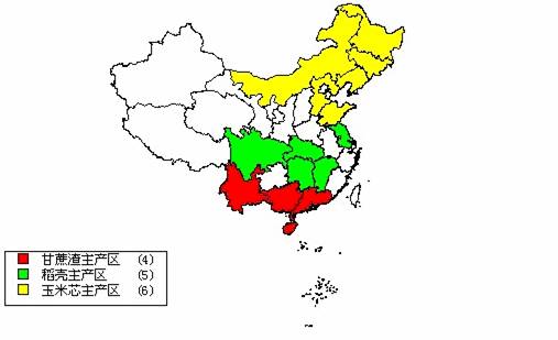 distribution of the major potential biofuel crops in china distribution of the major potential biofuel crops in china