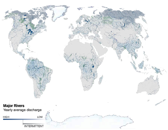 World Major Rivers Map National Geographic SIMCenter World Major Rivers Map National Geographic